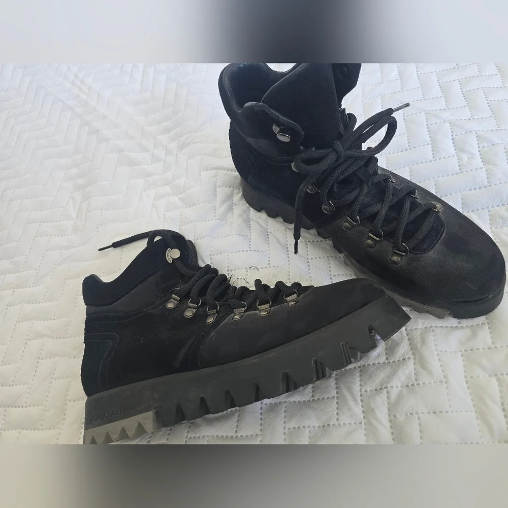 Aquatalia Dakota Waterproof Men's Black Casual Dress Boots